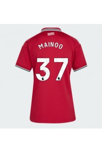 Manchester United Kobbie Mainoo #37 Jalkapallovaatteet Naisten Kotipaita 2026-27 Lyhythihainen